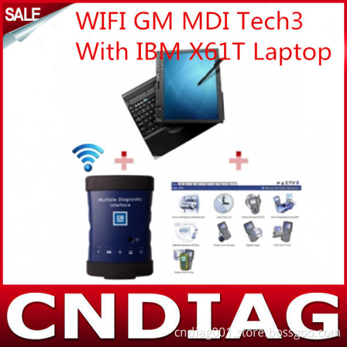High Quality WiFi Gm Mdi Tech3 Tech 3 Multiple Diagnostic Interface with IBM X61t Laptop Full Set Ready to Use